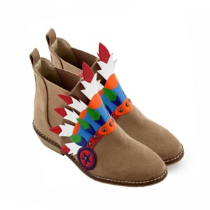 Boots d&rsquo;indien caramel