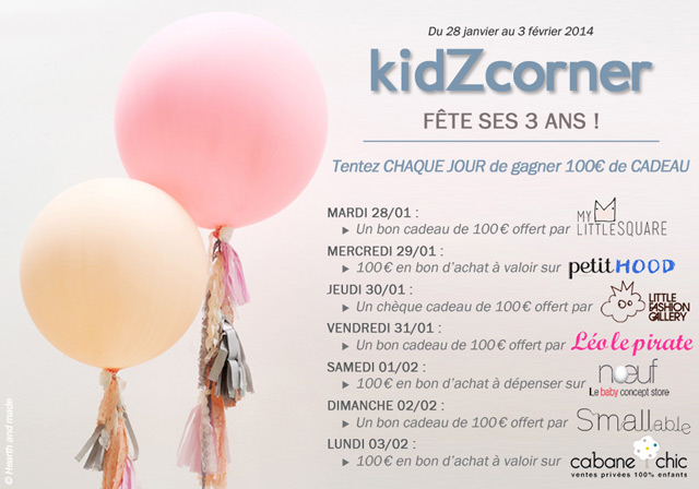 Jeu concours 3 ans