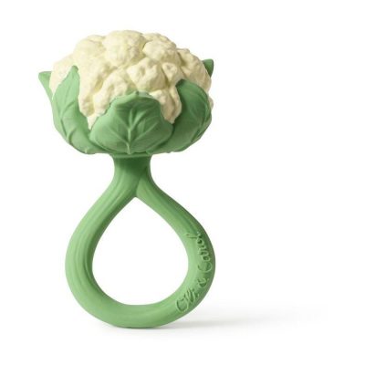 Anneau de dentition et Hochet Chou fleur