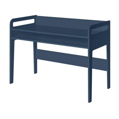 Bureau à casier bleu