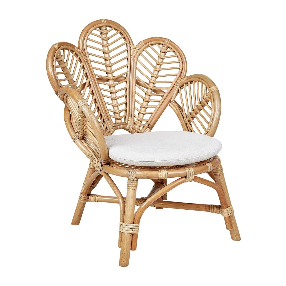 Chaise paon rotin naturel