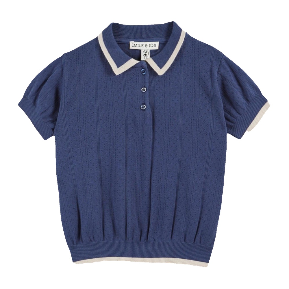 Polo Pointelle modal marine