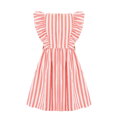 Robe sans manches à rayures