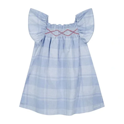 Robe Smockée Natasha Carreaux