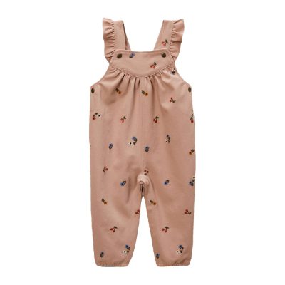 Salopette longue brodée