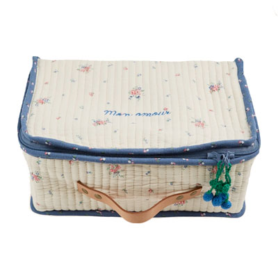 Valisette Fleuri écru