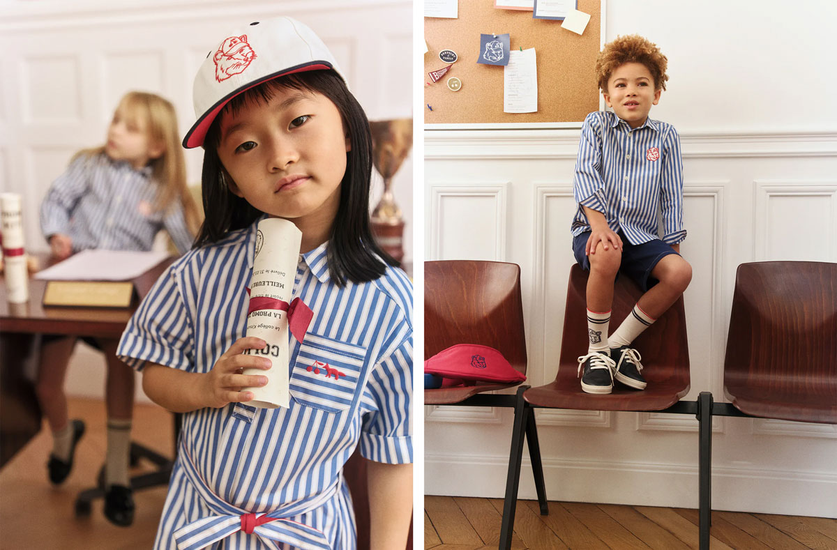 robe enfant Bonpoint Kitsuné