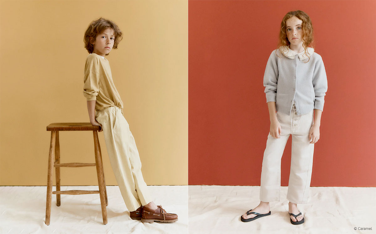 mode enfant haut de gamme look enfant minimaliste tons neutres