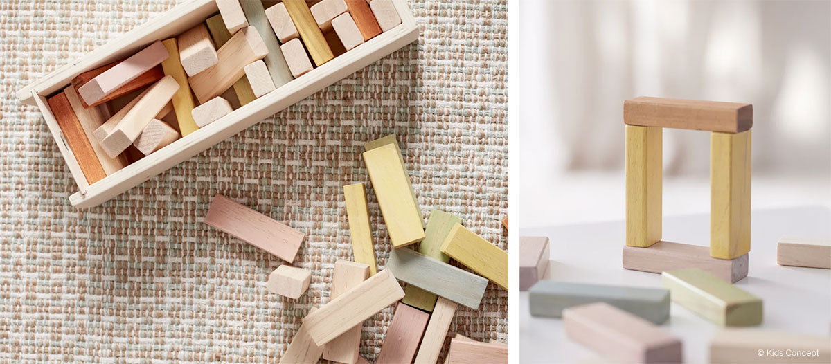 Jouets de construction en bois enfant