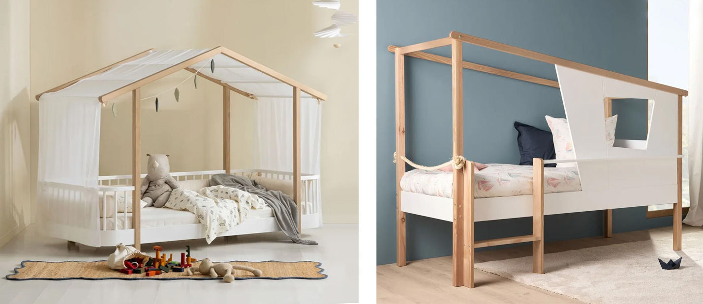 Lit cabane enfant original en bois design