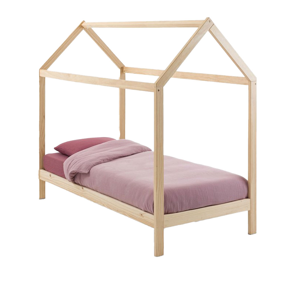 Lit cabane en pin massif Archi