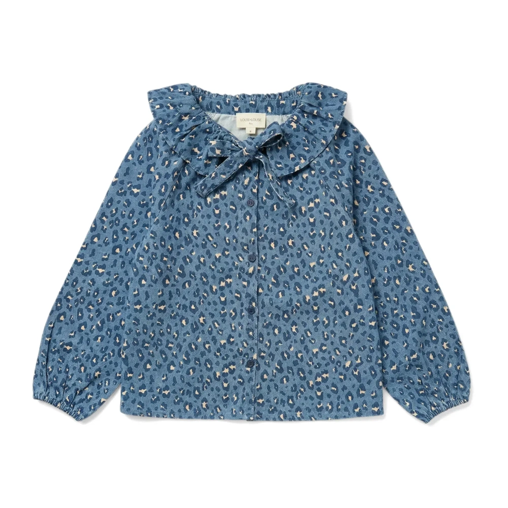 Blouse angele léopard denim