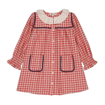 Robe Agatha carreaux Hello Simone
