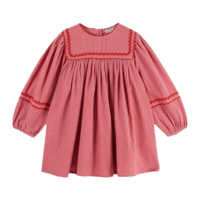 Robe Galon velours rose Emile et Ida