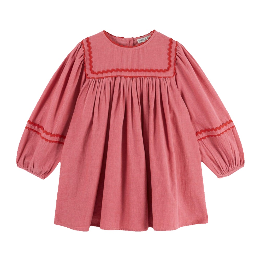 Robe Galon velours rose