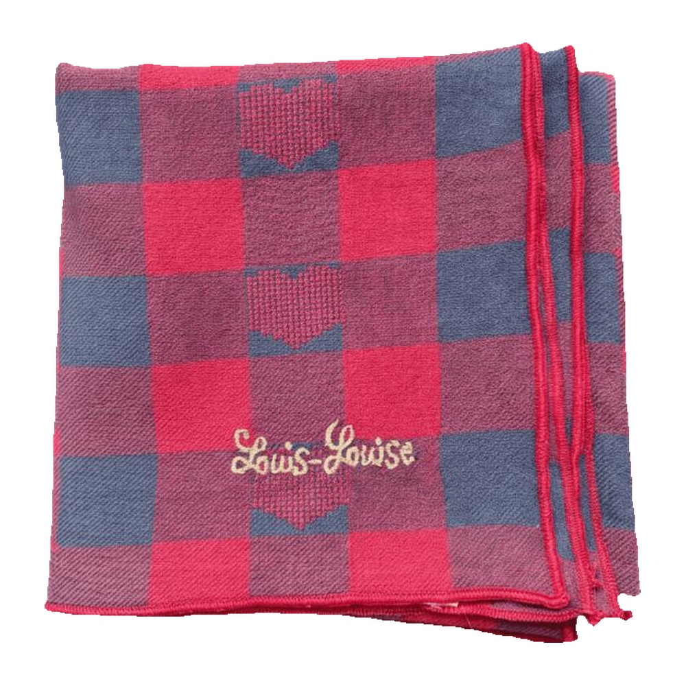 Scarf Sissi twill check heart