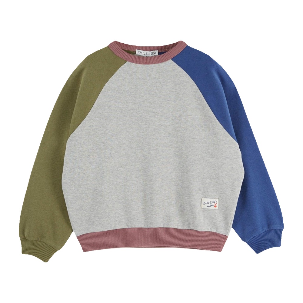 Sweat Colorblock gris